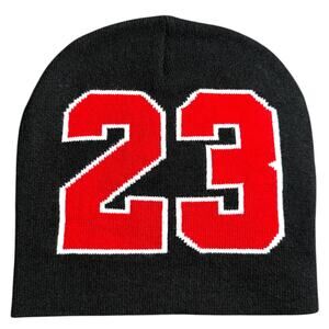 Knitted Woven Legendary Number 23 Beanie Men’s OS - Athletic Basketball Punk NWT